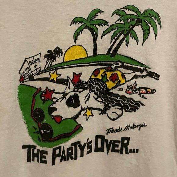 Vintage 90s Spuds Mackenzie Treads Makenzie Budweiser Single Stitch Shirt Small - Picture 2 of 4